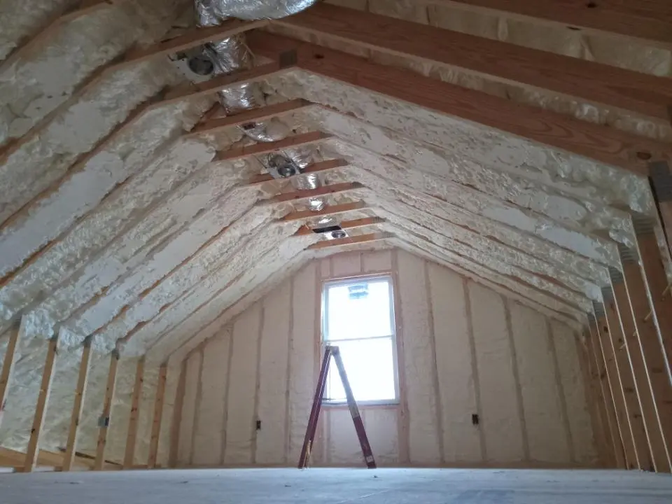 Spray foam roofing application for Crawl Space Insulation project in Lake Stickney